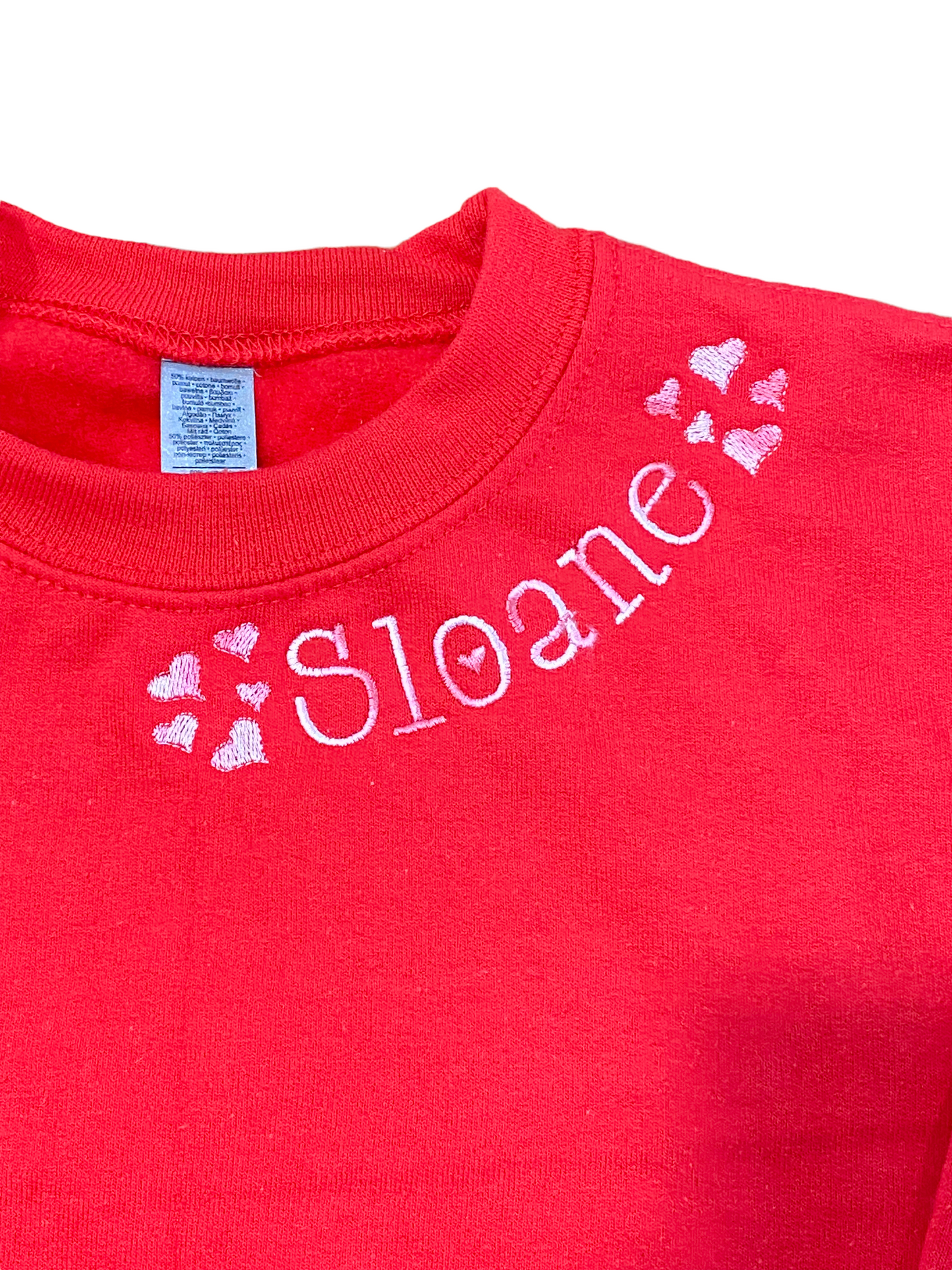 Sweetheart Neckline Sweatshirt