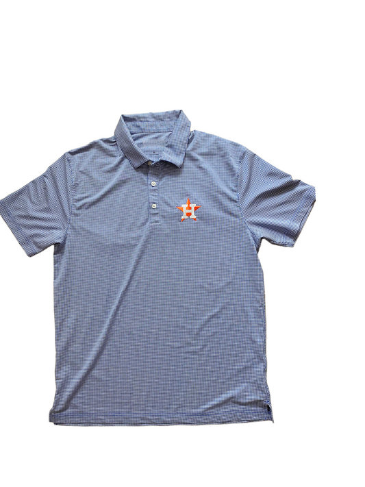 Mens Gingham Houston Polo