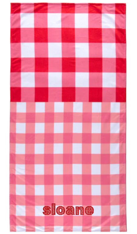 Buffalo Check Beach Towel