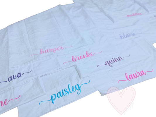 Embroidered Pillowcase